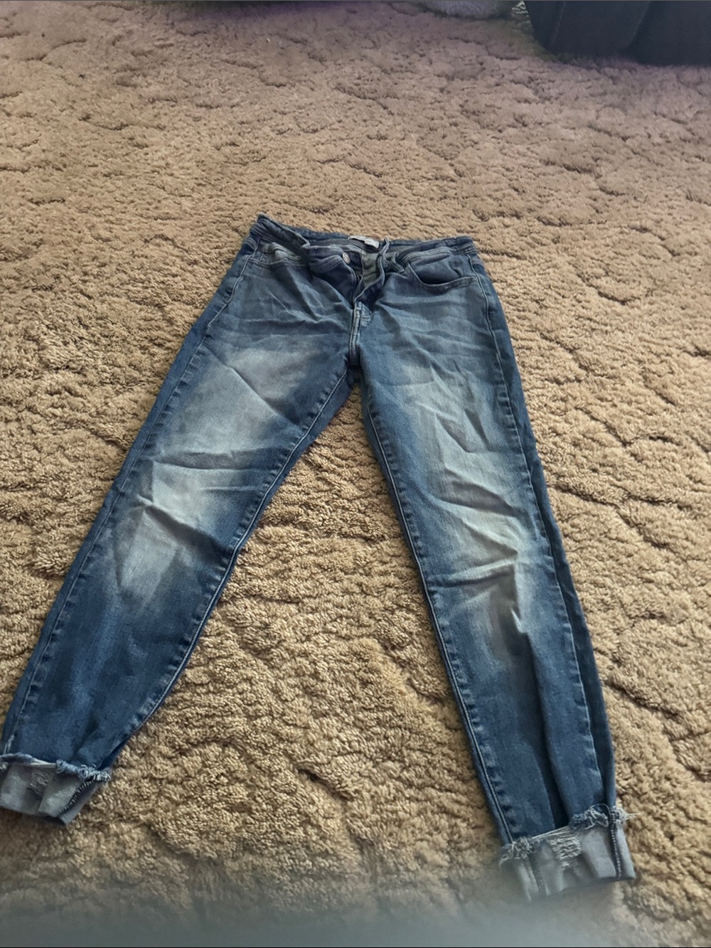 KanCan Washed Blue Ankle Jeans